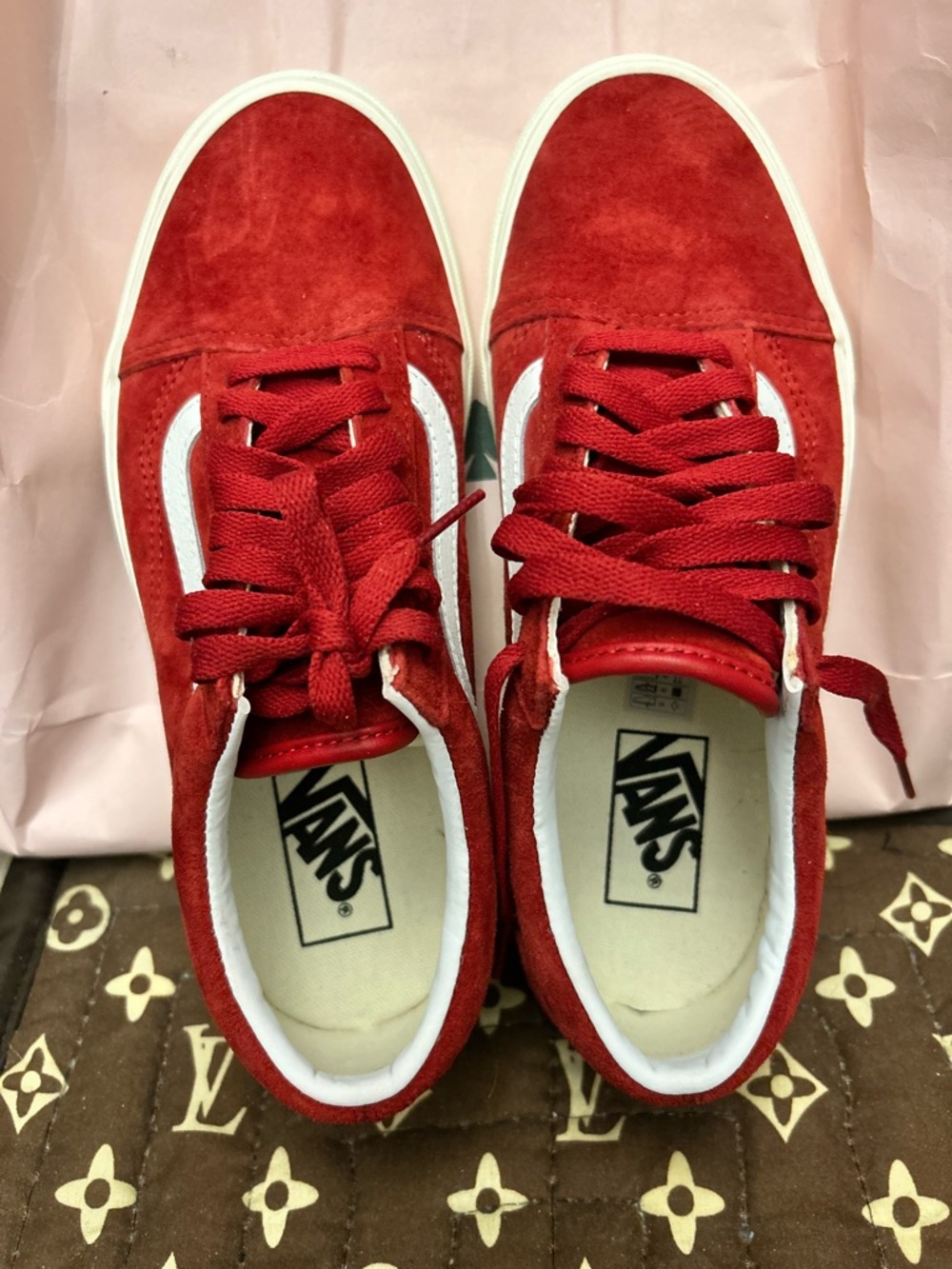 Vans Low Cut Sneakers Red Pig Suede Heiq Eco Dry